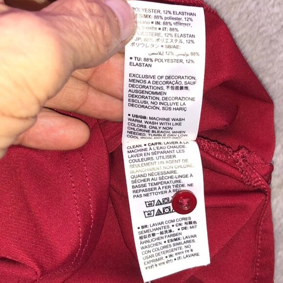 Essentials Women's Polo Shirt Size XL Short Sleeve Classic Red Casual Travel - Picture 6 of 11